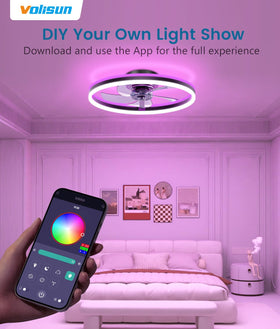 VOLISUN dimmable 3000K-6500K light for flexible task to relax lighting.