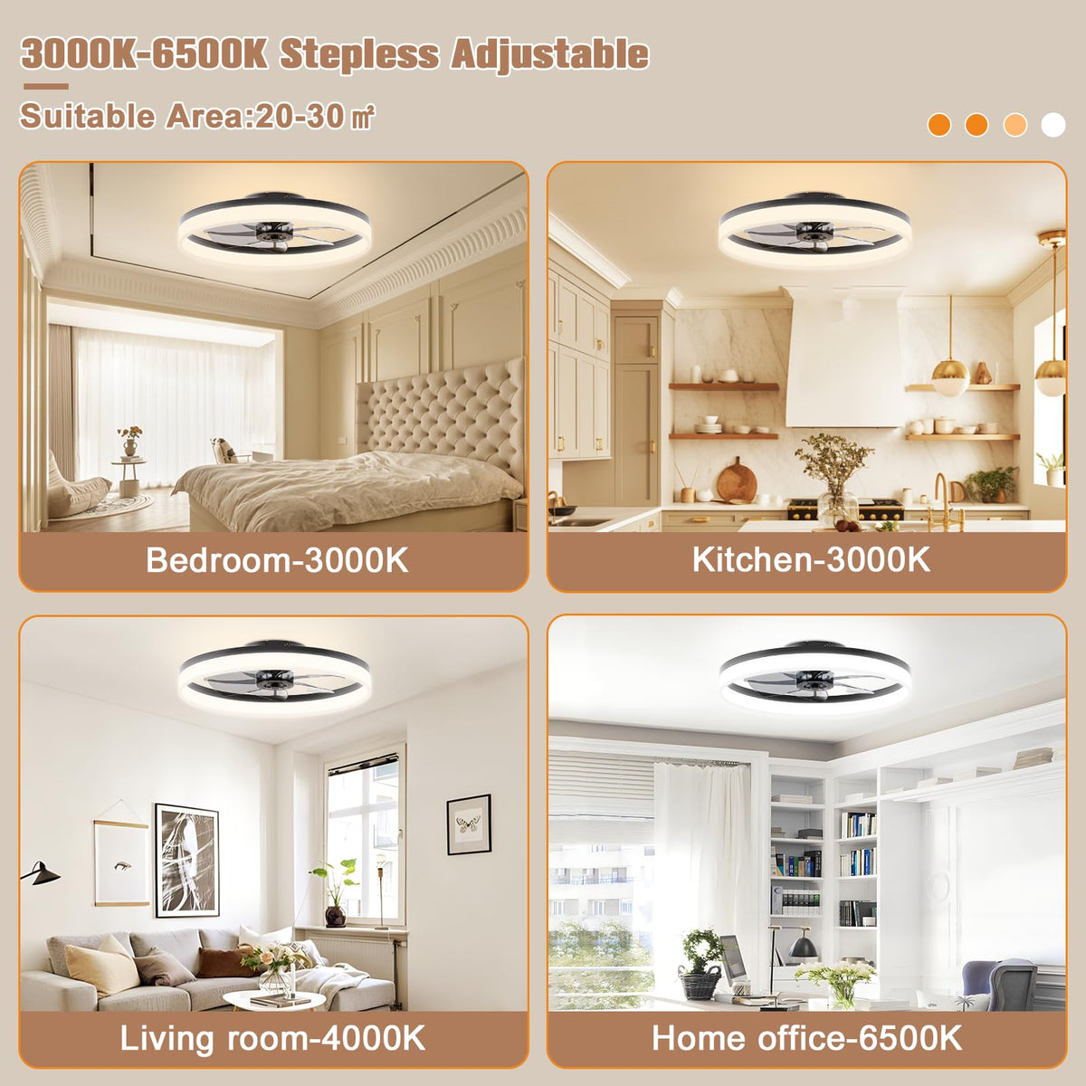 VOLISUN dimmable LED light panel provides adjustable brightness for workspaces.