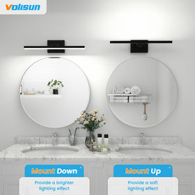 VOLISUN ETL-certified bathroom light backed by a two-year service promise.