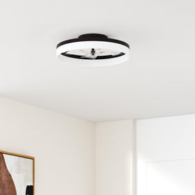 VOLISUN flush-mount fan with lights suited for modern spaces and clean lines.