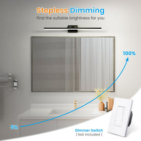 VOLISUN led bathroom light dimmable supports mood lighting and energy savings.