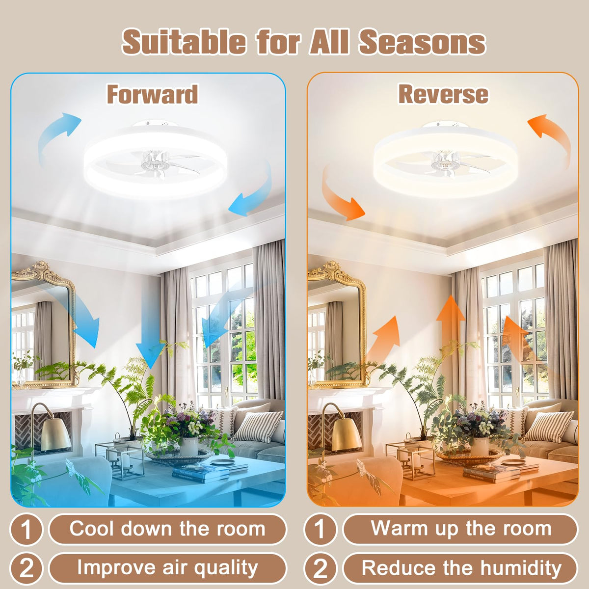 VOLISUN LED light demonstrates 3000K-6500K color range for mood control.