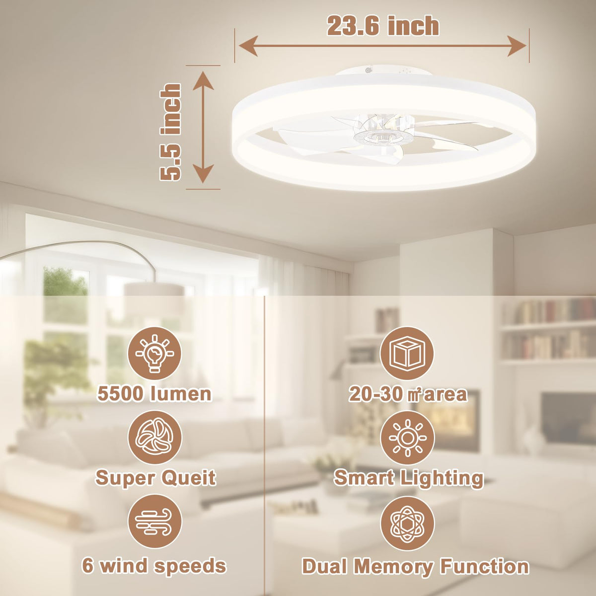 VOLISUN memory function recalls preferred light settings for convenience