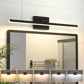 VOLISUN modern vanity light 24-inch front view for clear, even bathroom illumination.