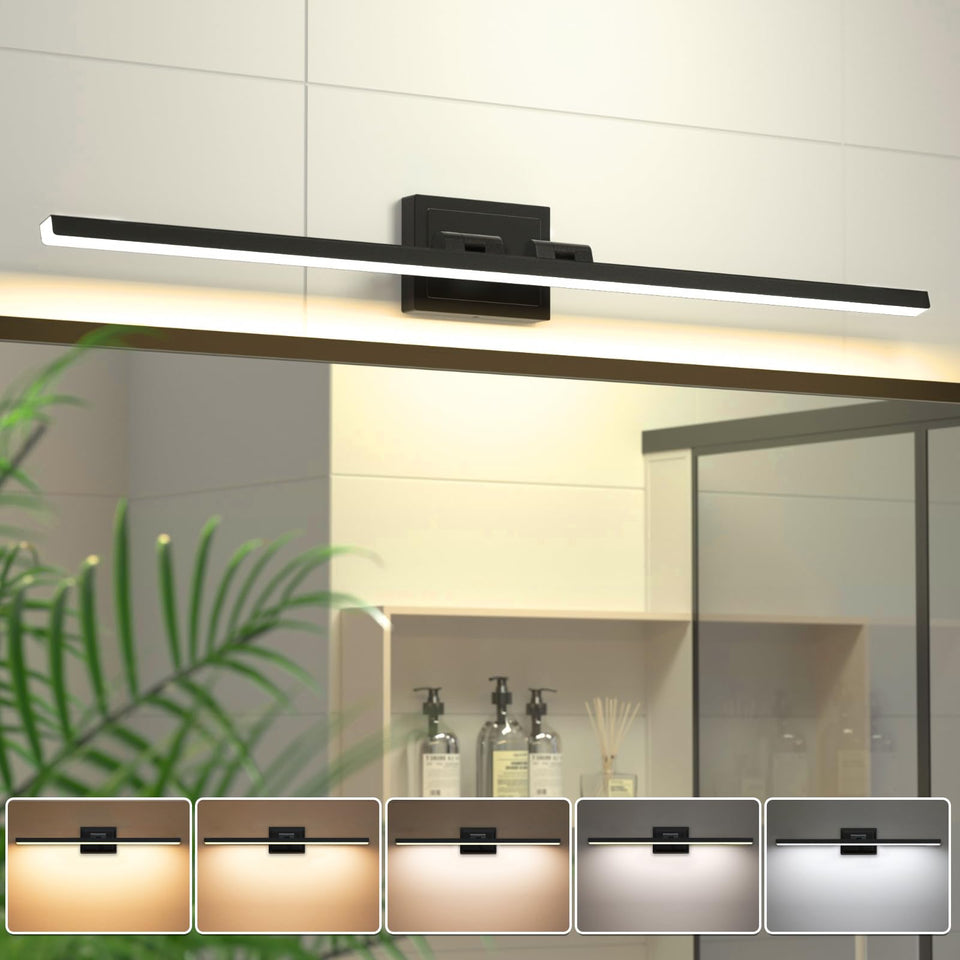 VOLISUN modern vanity light angled view demonstrates adjustable lighting for mirror tasks.