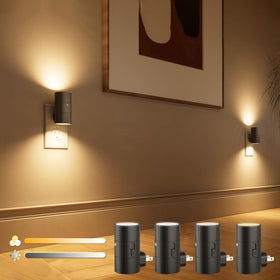 VOLISUN night light compact plug fits outlets and saves space.