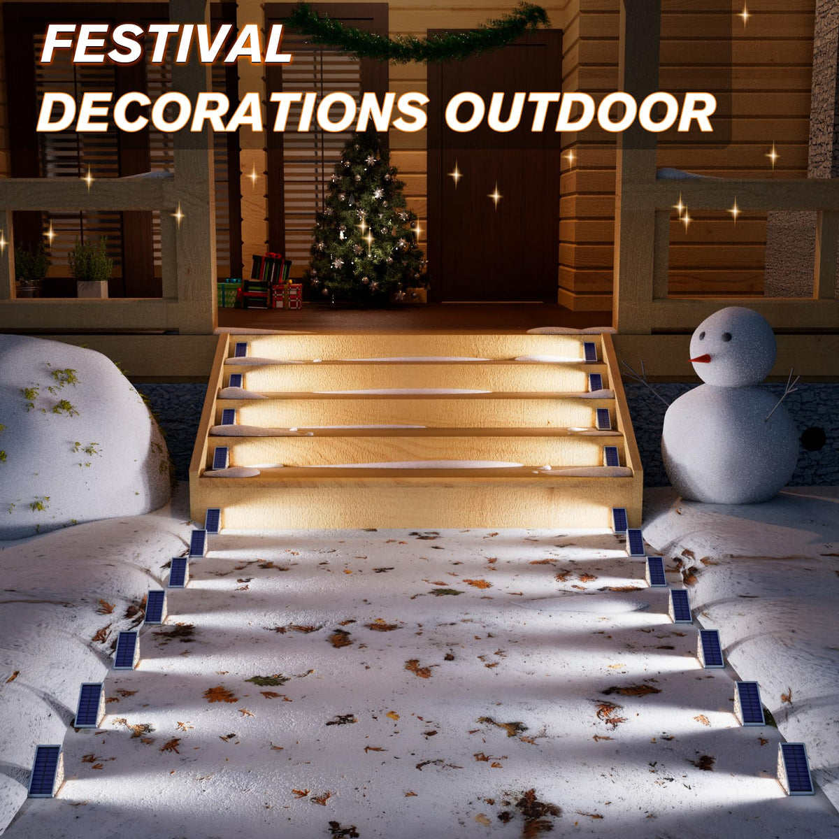VOLISUN outdoor step light IP67 waterproof withstands rain and snow for year-round use.