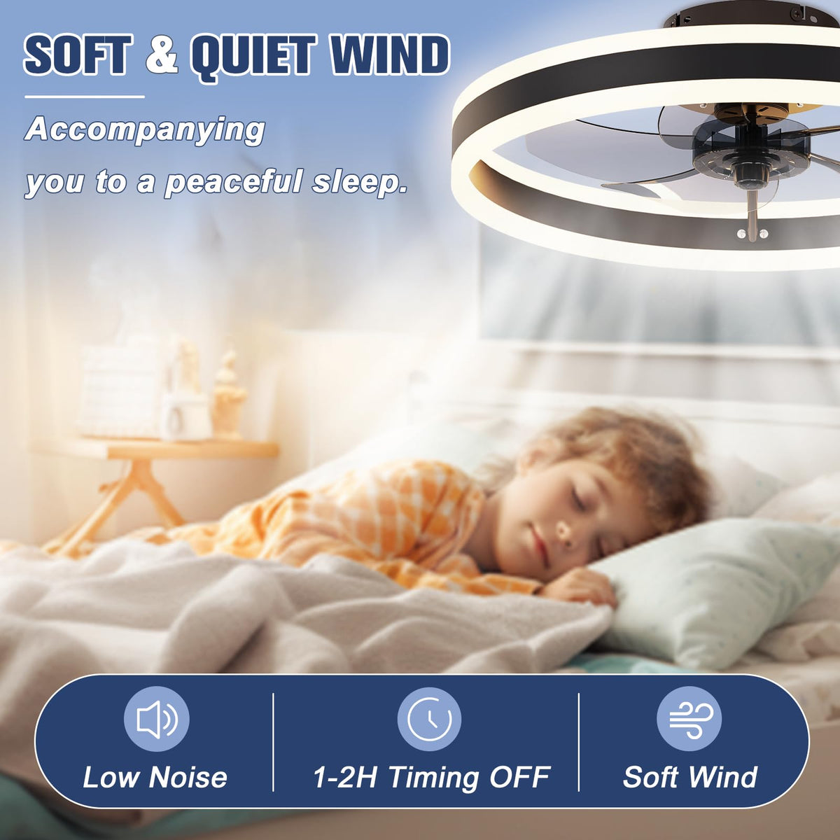 VOLISUN simple installation kit speeds up ceiling fan setup.