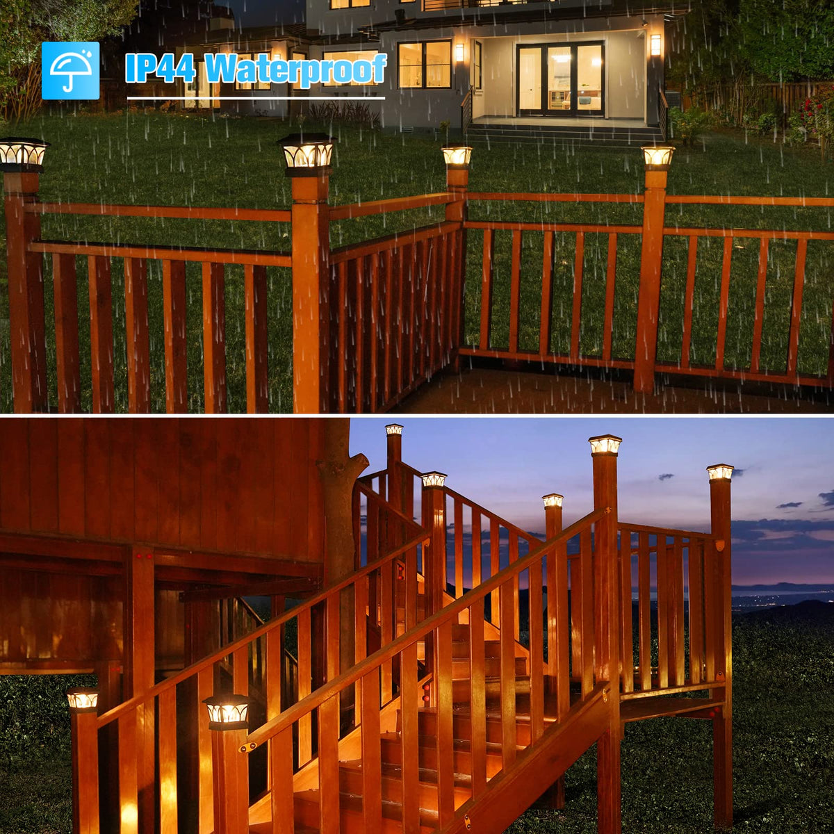 VOLISUN weatherproof durable illumination for outdoor posts in any season.