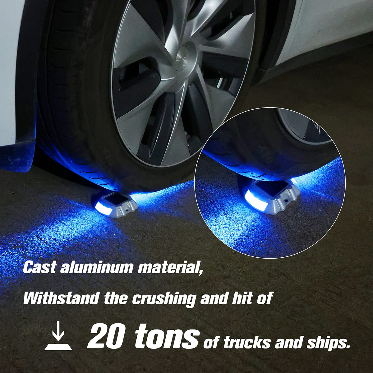 VOLISUN auto on/off feature switches on at dusk for hands-free use.