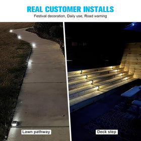 VOLISUN lights along driveway provide welcoming guidance and safety after dark.