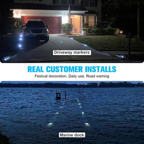 VOLISUN eight-pack along driveway creates guided, safe pathways.