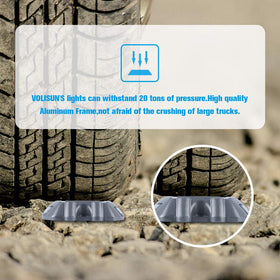 VOLISUN packaging with screws emphasizes fast, screw-in installation and secure ground attachment.