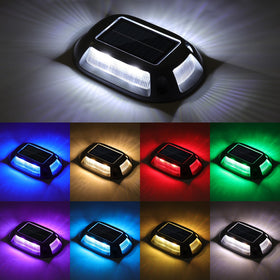 VOLISUN solar driveway lights highlight dock and deck lighting for safe paths.