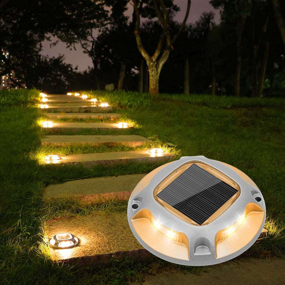VOLISUN solar driveway light with two-color option for curb visibility and safety.