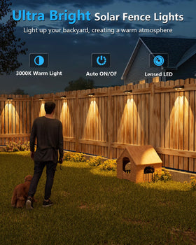 Volisun solar fence light durable ABS construction for all-weather use.