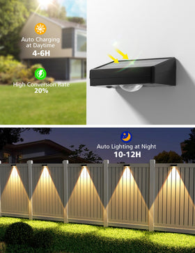 VOLISUN solar fence light IP65 waterproof design withstands weather