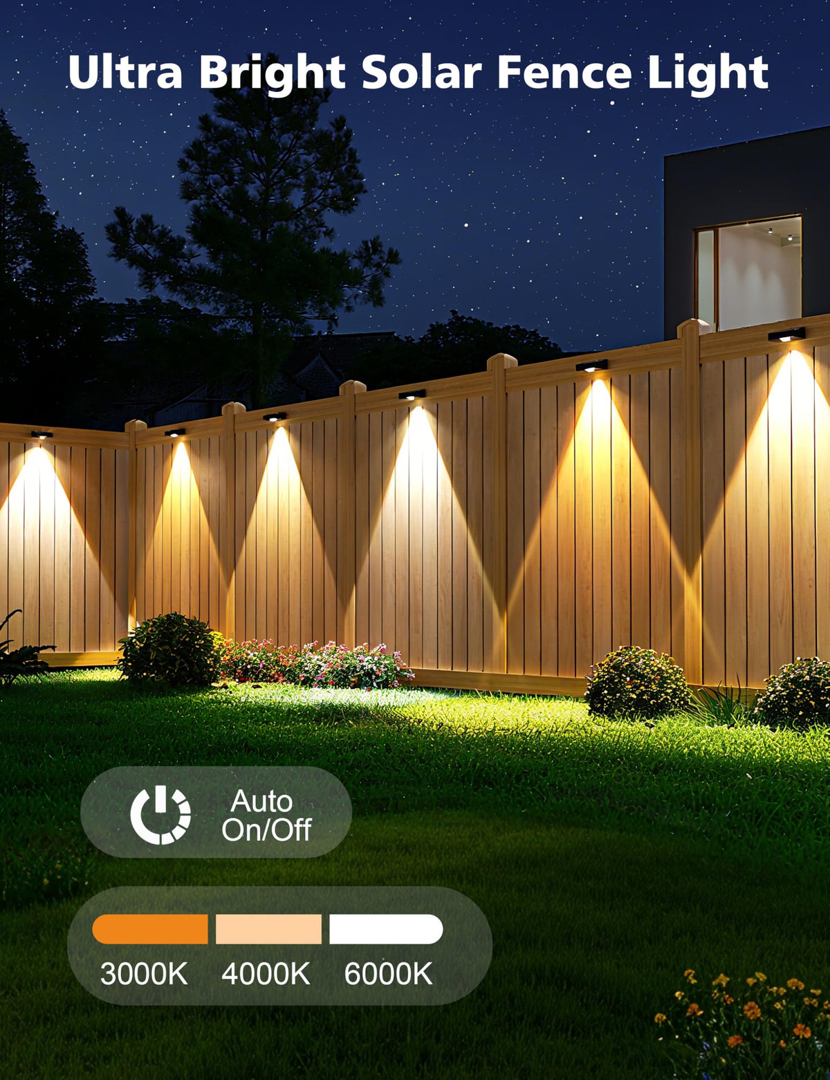 VOLISUN solar fence light self-sufficient with solar charging