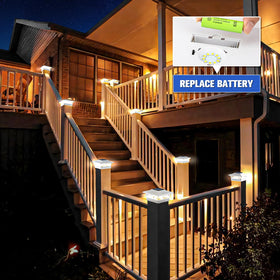 VOLISUN IP44 weatherproof shell protects post cap lights outdoors