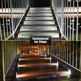 VOLISUN stair light with 13 LEDs delivers bright, clear stair visibility after dusk.