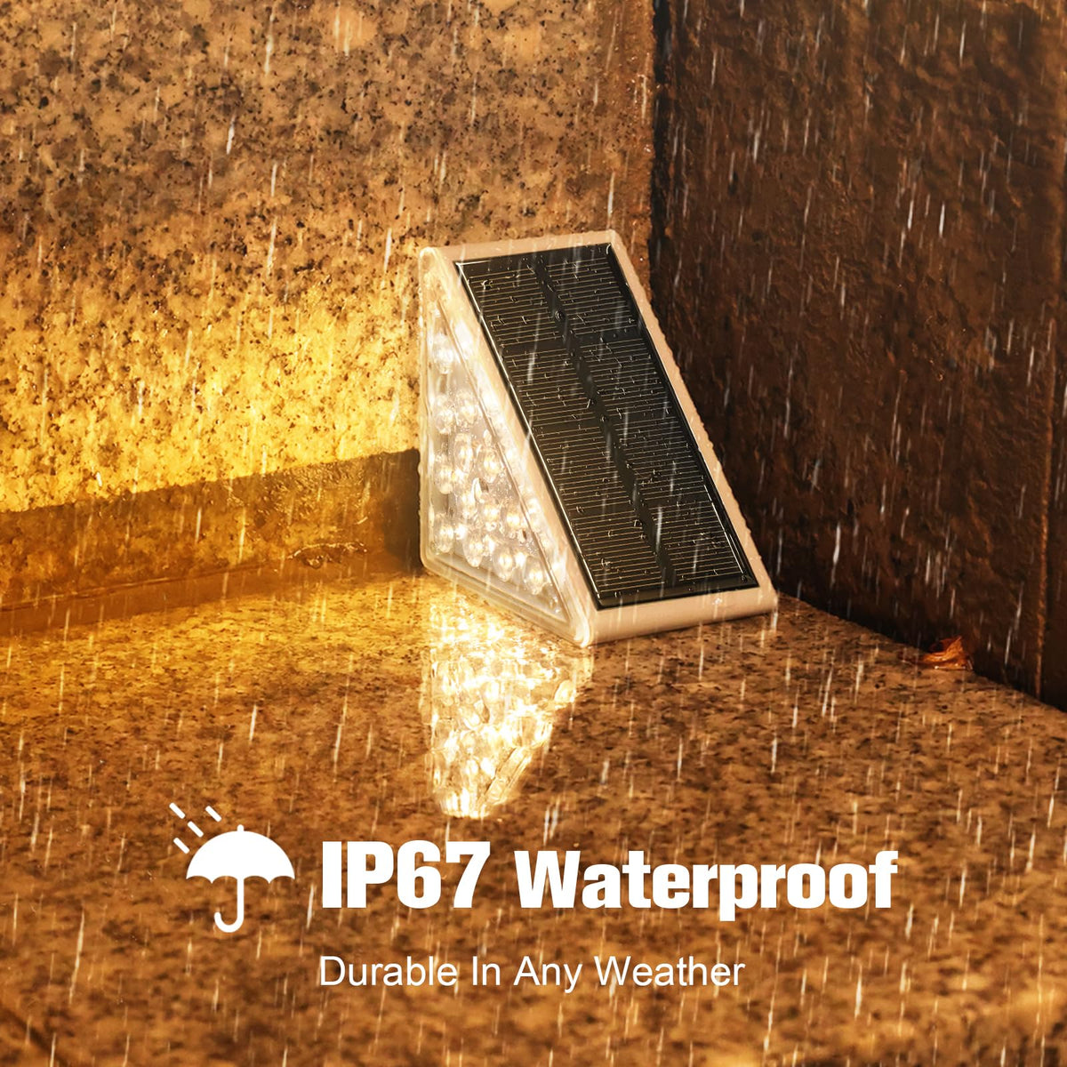 VOLISUN stair light waterproof IP67 withstands all weather.