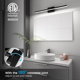 VOLISUN vanity light rotatable head enabling up or down lighting