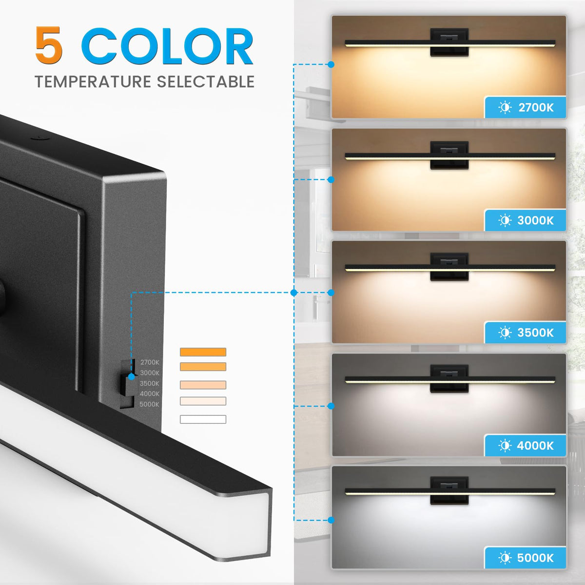 VOLISUN 5CCT dimmable LED offers soft to bright moods