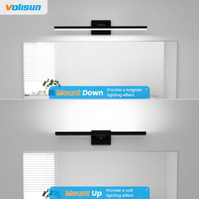 VOLISUN vanity light installs easily in standard US boxes