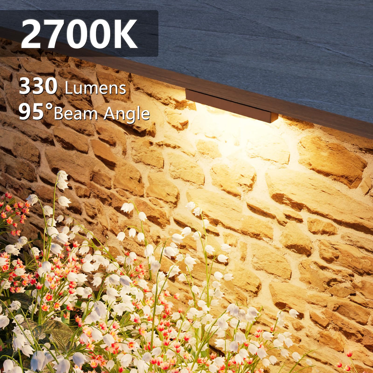VOLISUN waterproof LED hardscape light suitable for decks and pavers.