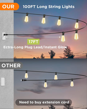Easy-install VOLIVO lights with built-in hooks for fences and pergolas