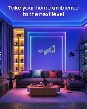 VOLIVO LED strip with app control for easy color and brightness adjustments.