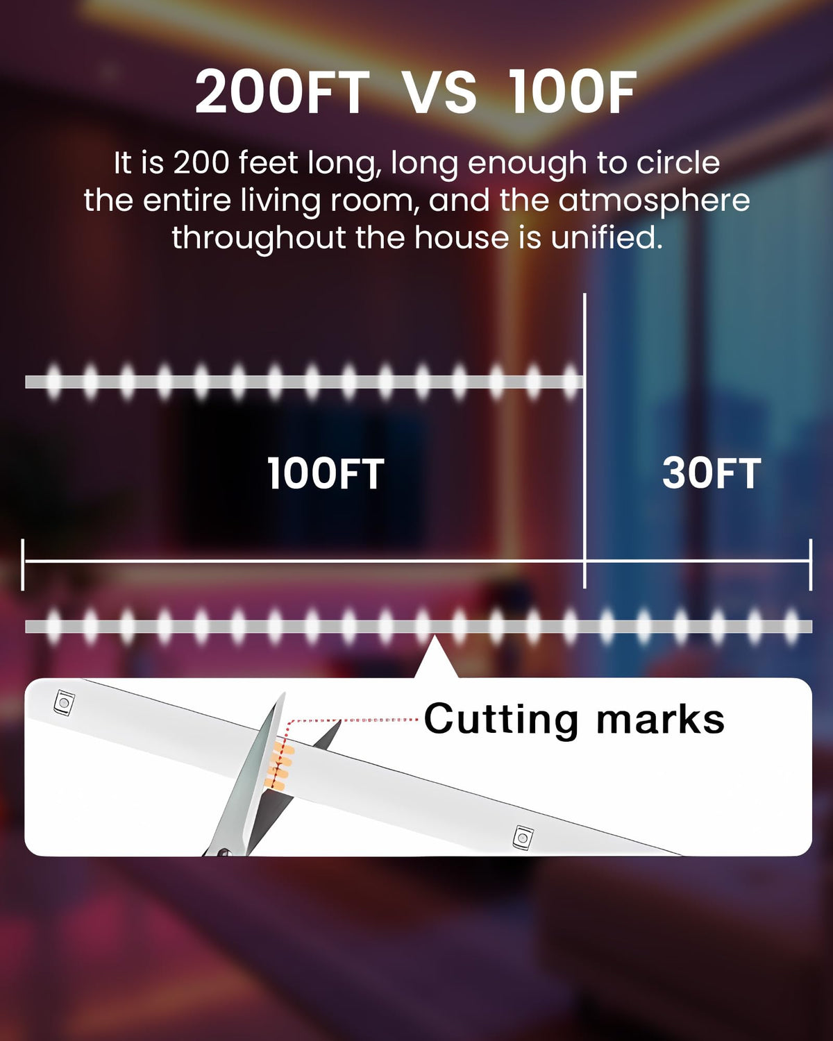 VOLIVO LED strip decor ideas for entertaining spaces and celebrations.