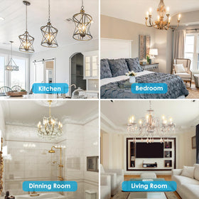 VOLIVO warm white glow enhances dining room and reading nooks.