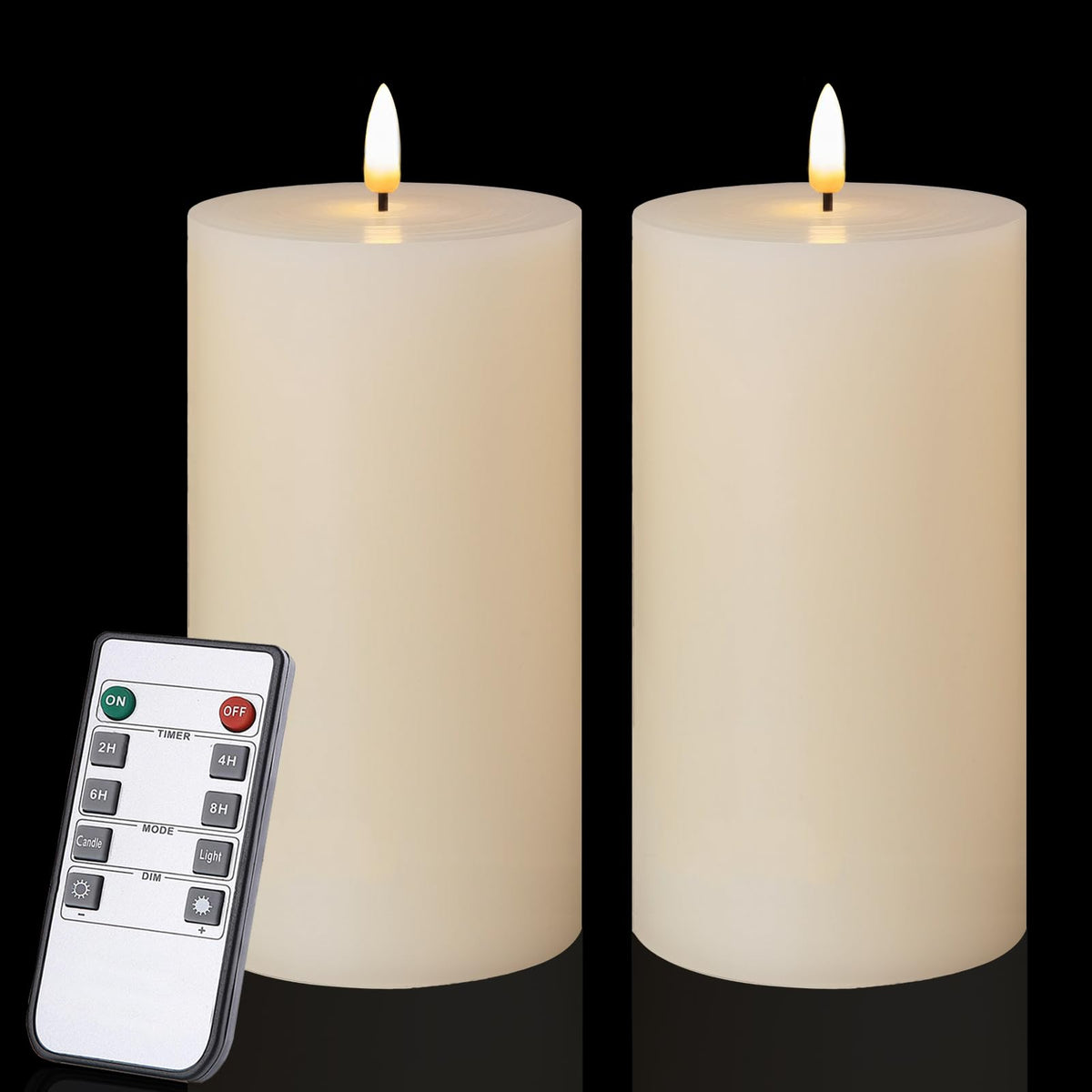 Volnyus flameless candles on a table offering safe ambiance for every occasion