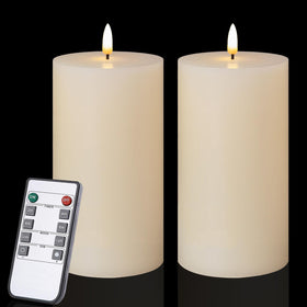 Volnyus flameless candles on a table offering safe ambiance for every occasion