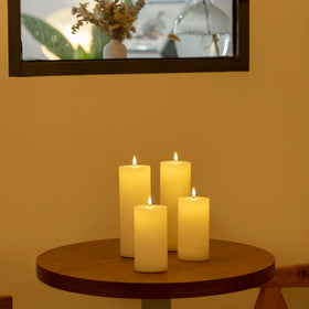 Volnyus safe no smoke no drip candles suitable around kids and pets.