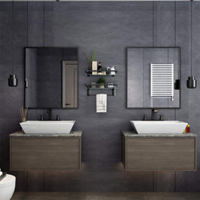 VOLPONE rustproof frame provides durable mounting for a stable bathroom storage unit.