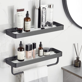 VOLPONE modern matte black finish complements contemporary bathroom décor.