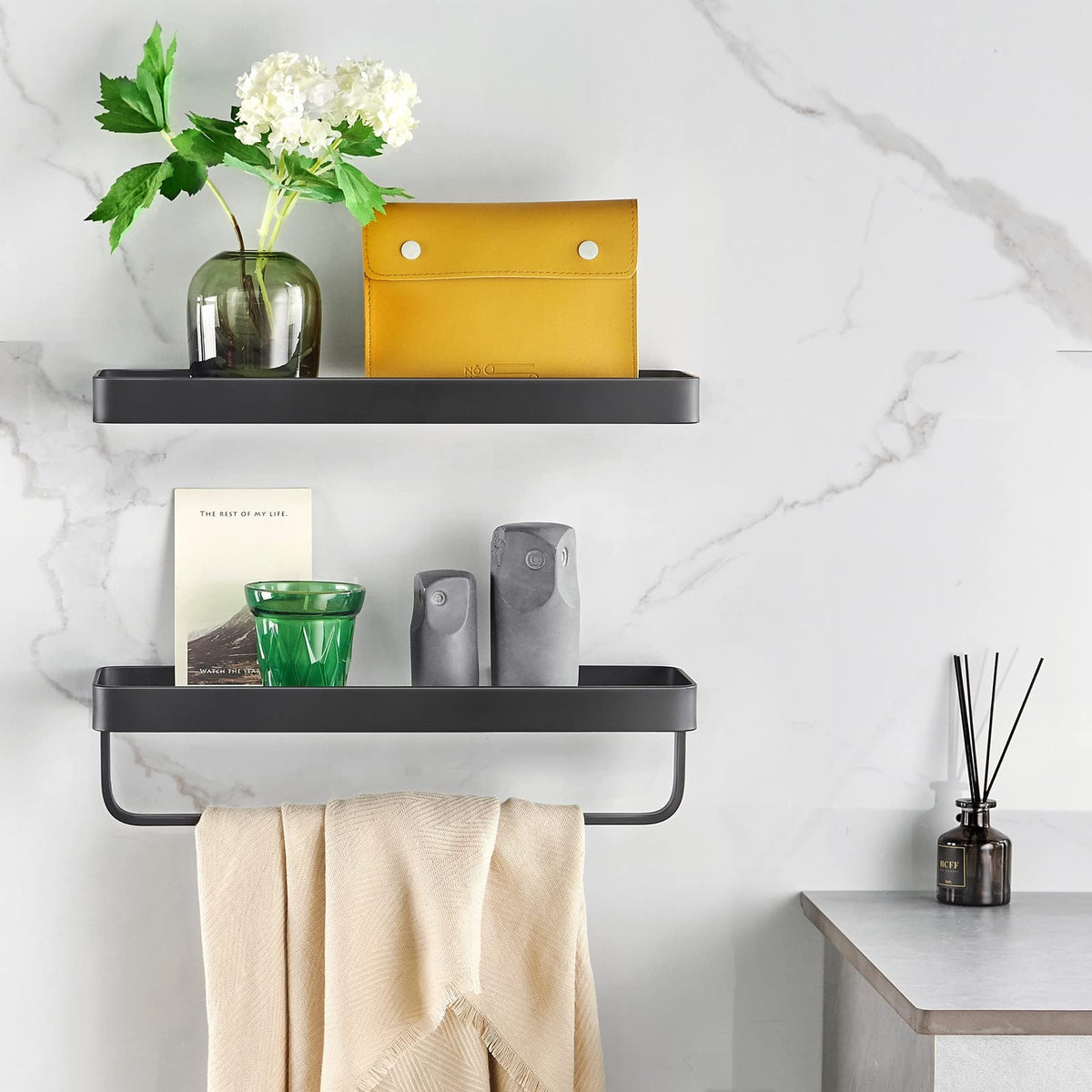 VOLPONE 15.7-inch length shelf close-up highlighting compact footprint.