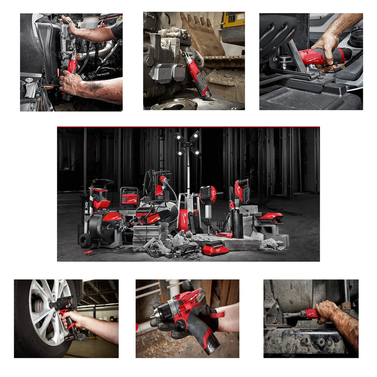 VOLT1799 in-use with Milwaukee 12V tool setup