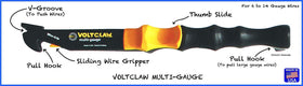 VoltClaw12 wire-moving tool close-up showing controlled wire handling.