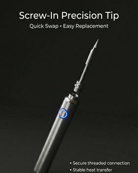 Voltix portable soldering kit on desk for easy home use.