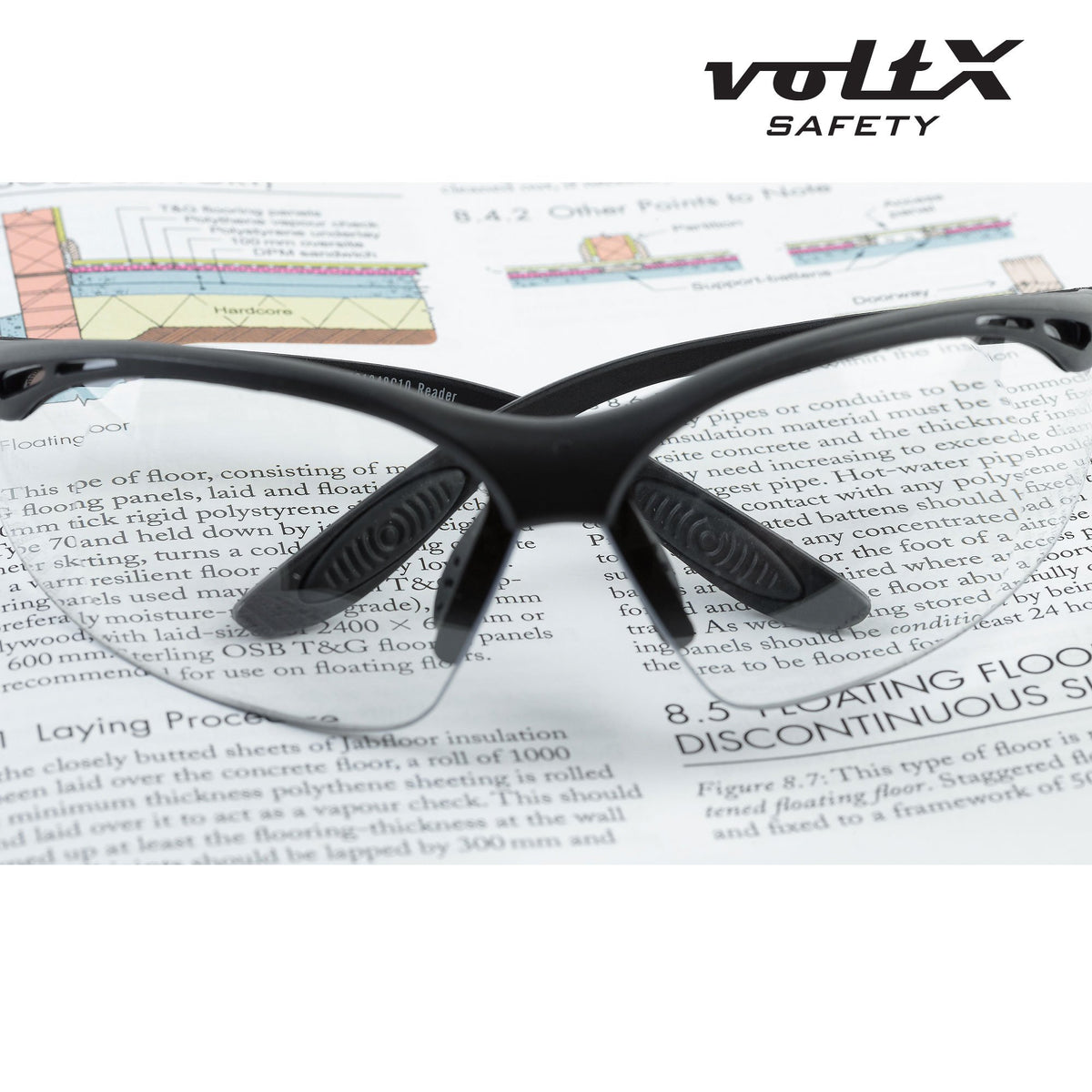 voltX Constructor durable wraparound eyewear built for daily use in workshops.