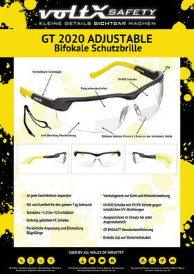 VoltX GT professional safety glasses suited for various trades