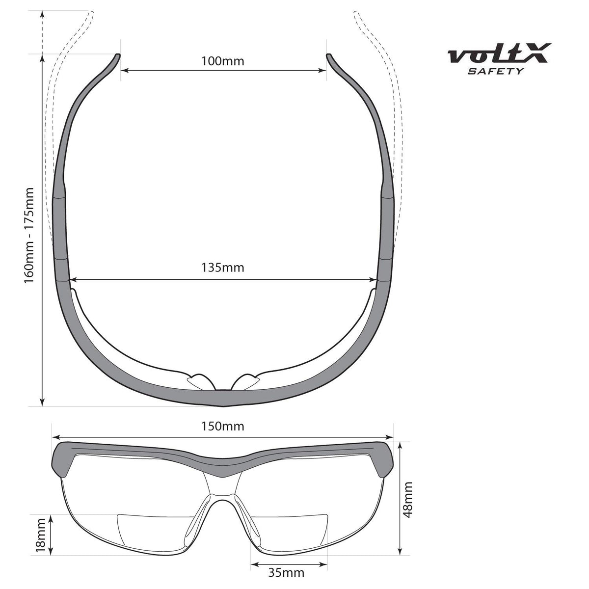 VoltX GT UV400 protection guards eyes from sun during outdoor tasks.