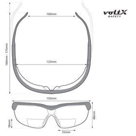 VoltX GT UV400 protection guards eyes from sun during outdoor tasks.