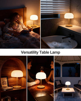 VoMii bedside mushroom lamp provides versatile portable lighting