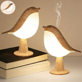 VoMii Bird Desk Lamp top view highlights compact bedside lighting for cozy evenings.