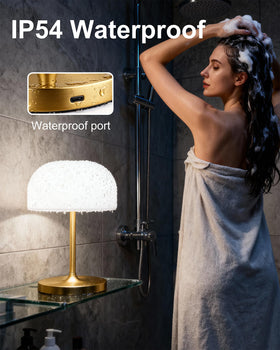 VoMii Mushroom Lamp IP54 waterproof for showers and baths safely