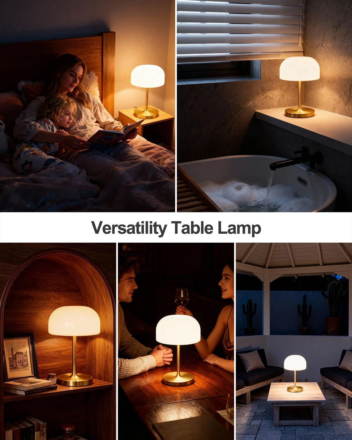 VoMii Mushroom Lamp fits bedside, vanity, or shelves with style